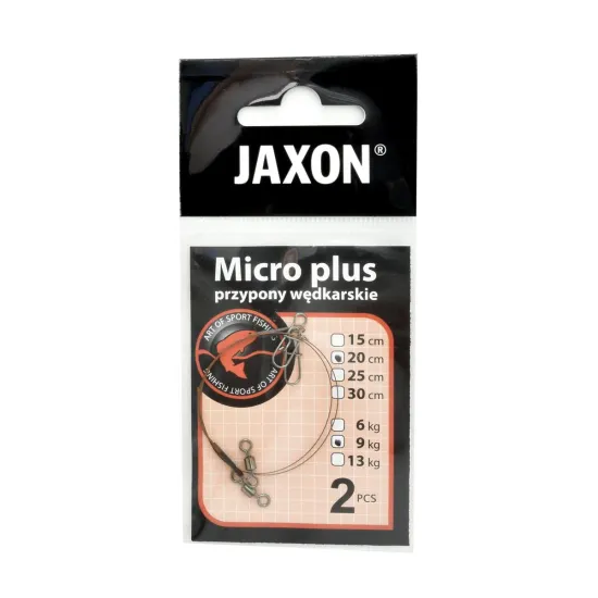 Przypon spinningowy Jaxon Micro Plus 20cm 9kg 2 sztuki