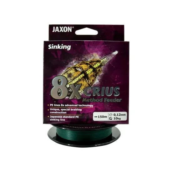 Plecionka do methody Jaxon Crius 8X Method Feeder Sinking 0.12mm 150m