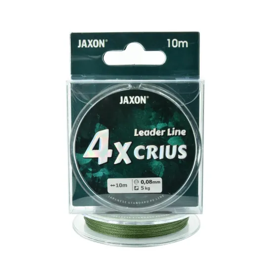 Plecionka przyponowa Jaxon Crius 4X Leader Line 0.08mm 10m