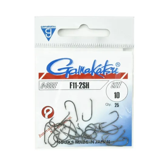 Haczyki muchowe Gamakatsu Fly F11-2SH rozmiar 10 czarne 25 sztuk
