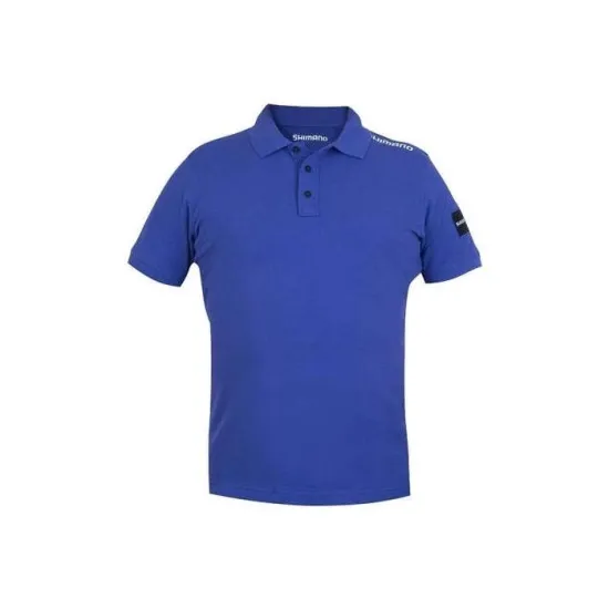 Koszulka polo Shimano niebieska z krótkim rękawem rozmiar XL