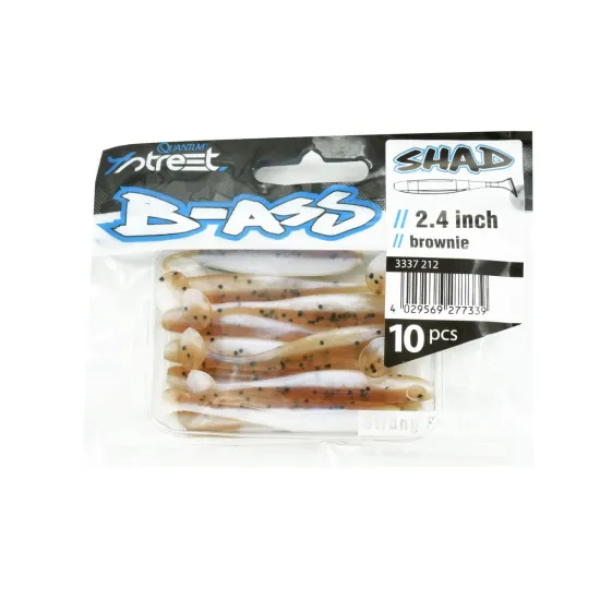 Przynęta ripper 4 Street B-Ass Shad 6.1cm / 10 sztuk brownie
