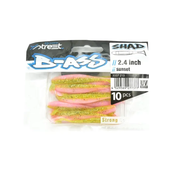 Przynęta ripper 4 Street B-Ass Shad 6.1cm / 10 sztuk sunset