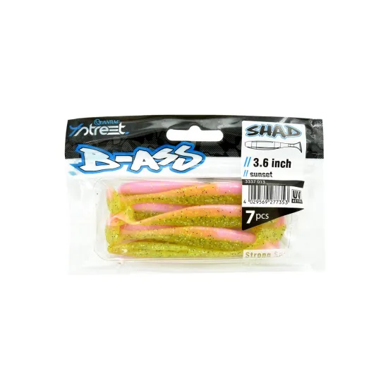 Przynęta ripper 4 Street B-Ass Shad 9.15cm / 7 sztuk sunset