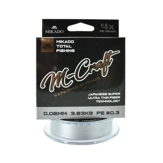 Plecionka spinningowa Mikado M-Craft Braid 0.06mm 150m szara