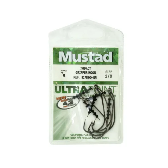 Haczyki spinningowe Mustad Swimbait rozmiar 1/0 3 sztuki
