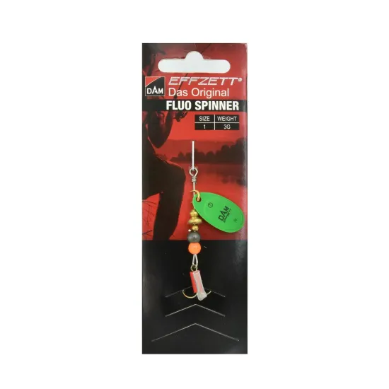 Błystka obrotowa Effzett Fluo Spinner 1 3g green