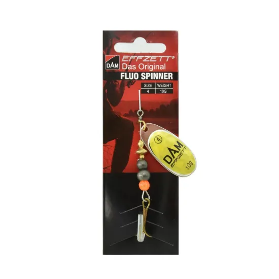 Błystka obrotowa Effzett Fluo Spinner 4 10g gold prisma