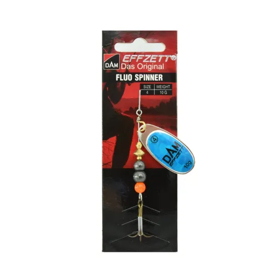 Błystka obrotowa Effzett Fluo Spinner 4 10g sky prisma