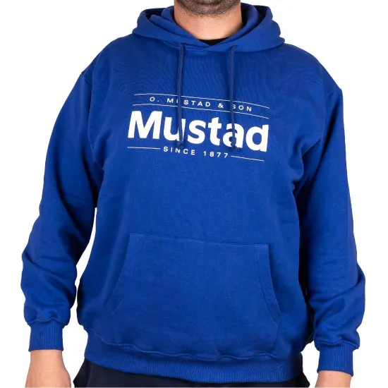 Bluza z kapturem Mustad niebieska XXXL
