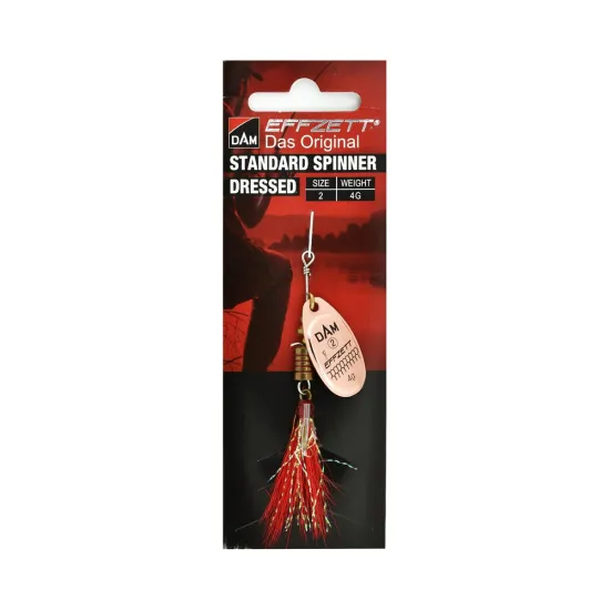 Błystka obrotowa Effzett Dressed Spinner copper 2 4g