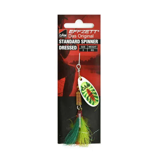 Błystka obrotowa Effzett Dressed Spinner fireshark 3 6g