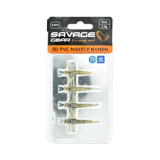 Przynęta, jętka Savage Gear 3D PVC Mayfly Loose Body 5cm green