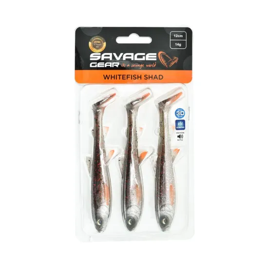 Przynęta ripper Savage Gear 3D Whitefish Shad 12cm/14g bleak 3 sztuki