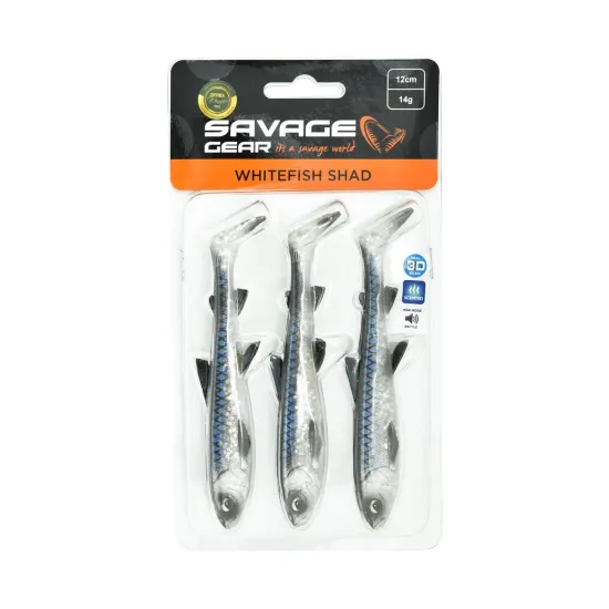Przynęta ripper Savage Gear 3D Whitefish Shad 12cm/14g whitefish 3 sztuki
