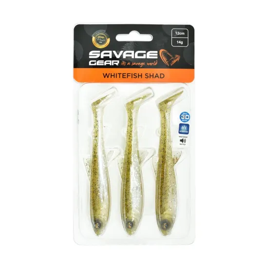 Przynęta ripper Savage Gear 3D Whitefish Shad 12cm/14g goby 3 sztuki