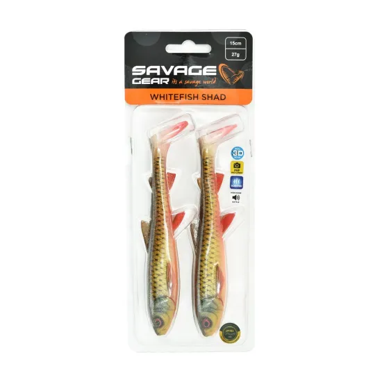 Przynęta ripper Savage Gear 3D Whitefish Shad 15cm/27g dirty roach 2 sztuki