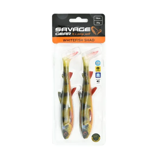Przynęta ripper Savage Gear 3D Whitefish Shad 15cm/27g perch 2 sztuki