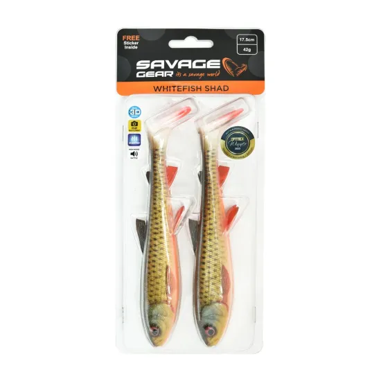 Przynęta ripper Savage Gear 3D Whitefish Shad 17,5cm/42g dirty roach 2 sztuki