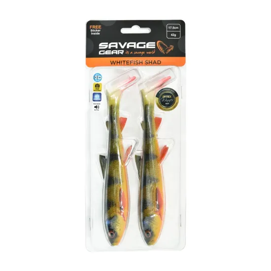 Przynęta ripper Savage Gear 3D Whitefish Shad 17,5cm/42g perch 2 sztuki