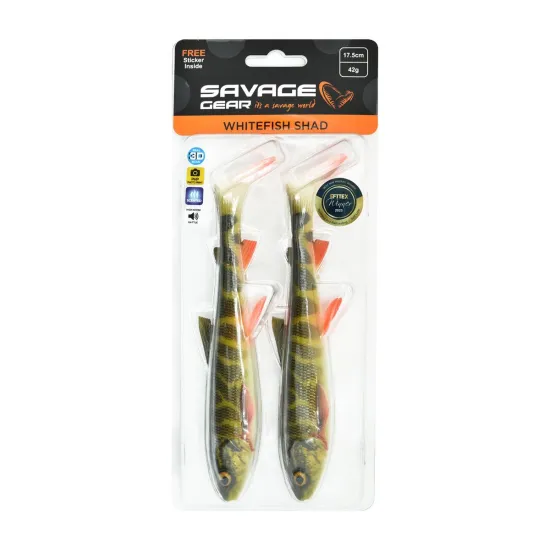 Przynęta ripper Savage Gear 3D Whitefish Shad 17,5cm/42g pike 2 sztuki