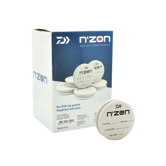Szpule na przypony Daiwa N'Zon Eva Rig Foam Spools 6 sztuk