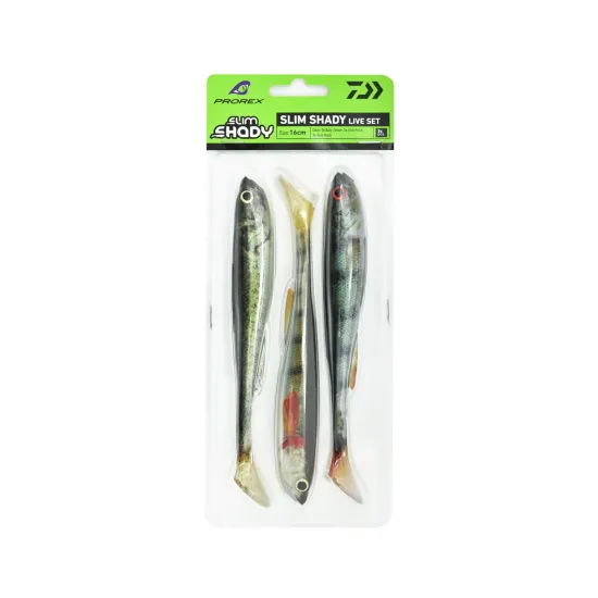 Zestaw przynęt Daiwa Prorex Real Slim Shady Live Set 16cm 25,5g 3 sztuki