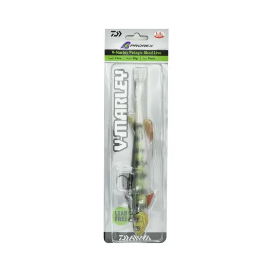 Przynęta miękka uzbrojona Daiwa Prorex V-Marley Pelagic Shad Live 21cm 80g perch