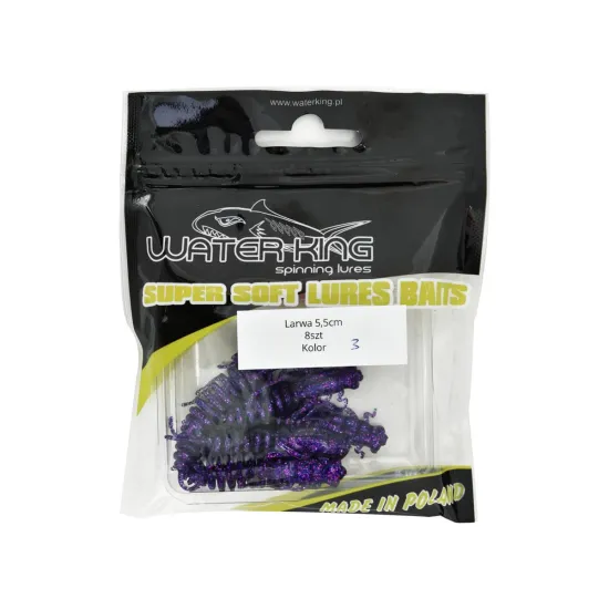 Przynęta Water King Larwa 5,5cm 8 sztuk kolor 3