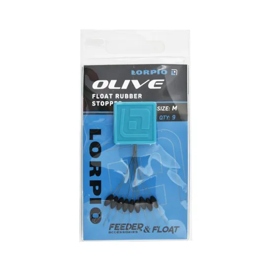 Stopery wędkarskie Lorpio Olive medium 9 sztuk