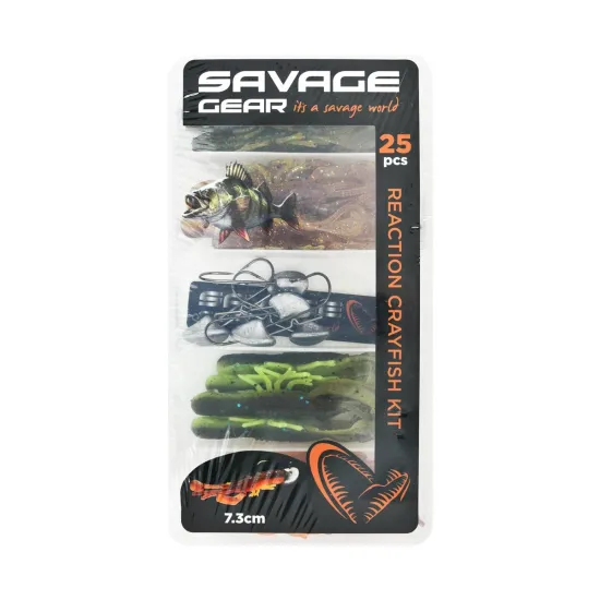 Zestaw Savage Gear Reaction Crayfish Kit mix 25 sztuk-116246
