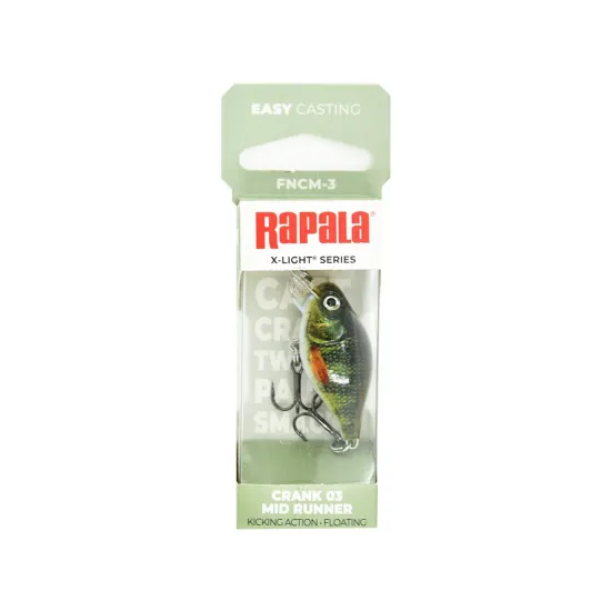 Wobler X-Light Crank Mid Runner Rapala 3,5cm / 4g PEL