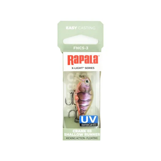 Wobler X-Light Crank Shallow Runner Rapala 3,5cm / 4g PUPU