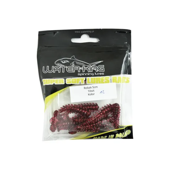 Przynęta Water King Robak 5,0cm 10 sztuk kolor 12