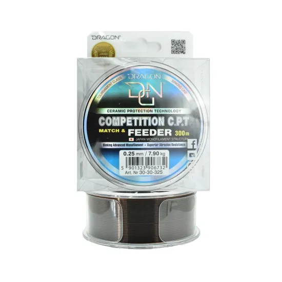 Żyłka spławikowa, feederowa Dragon Competition C.P.T. Match & Feeder 0.25mm 300m