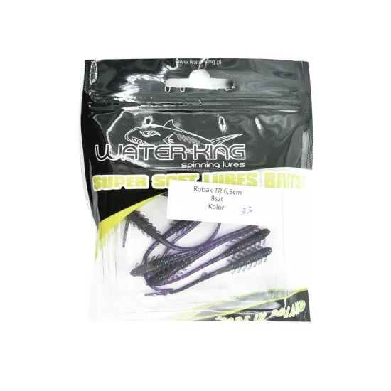 Przynęta Water King Robak TR 6,5cm 8 sztuk kolor 33