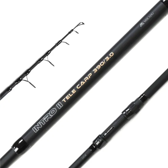 Wędka karpiowa, teleskopowa Mikado Intro II Tele Carp 3.90m 3.00lbs-117358