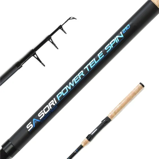 Wędka spinningowa, teleskopowa Mikado Sasori Power Tele Spin 2.10m 40-80g-117379