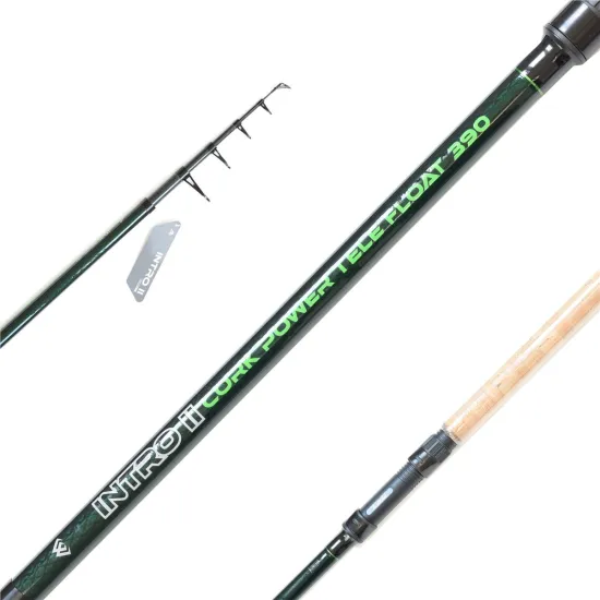 Wędka spławikowa, teleskopowa Mikado Intro II Cork Power Tele Float 3.90m -60g-117951