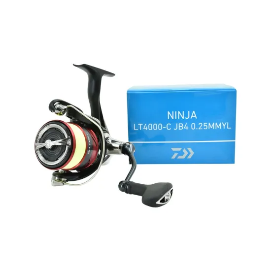 Kołowrotek spinningowy, uniwersalny Daiwa Ninja LT4000-C 5 łożysk + plecionka J-Braid X4 0.25mm/130m-117999