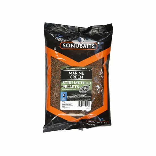 Pellet zanętowy Stiki Method Marine Green 2mm Sonubaits 650g