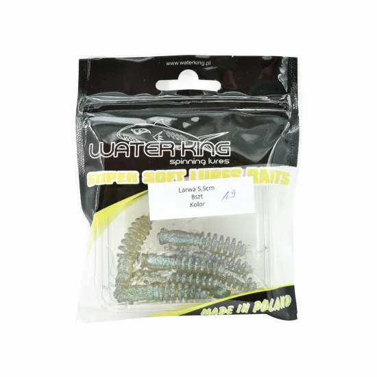 Przynęta Water King Larwa 5,5cm 8 sztuk kolor 19