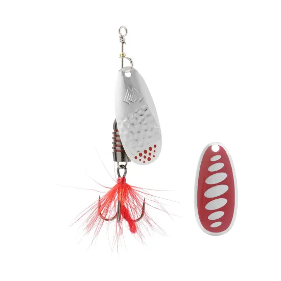 Błystka obrotowa Mikado Windmill rozmiar 3 waga 9g kolor silver red