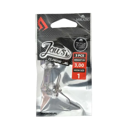 Główka jigowa spinningowa Mikado Jaws Classic rozmiar 1 3g 3 sztuki
