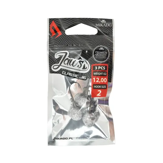 Główka jigowa spinningowa Mikado Jaws Classic rozmiar 2 12g 3 sztuki