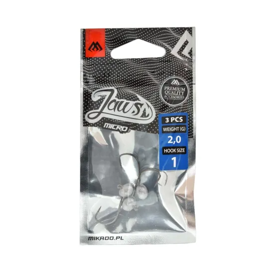 Główka jigowa Mikado Jaws Micro 2g rozmiar 1 3 sztuki