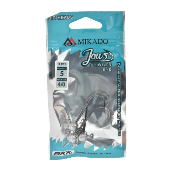 Główka jigowa Mikado Jaws Stinger Eye 5g 4/0 3 sztuki