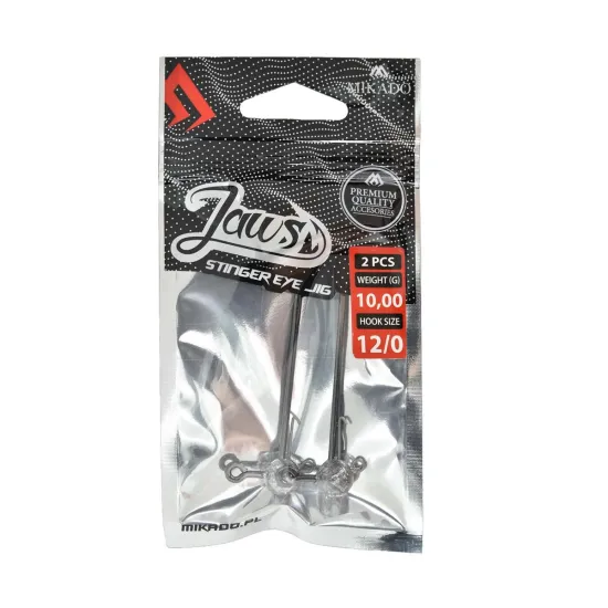 Główka jigowa Mikado Jaws Stinger Eye 10g 12/0 2 sztuki