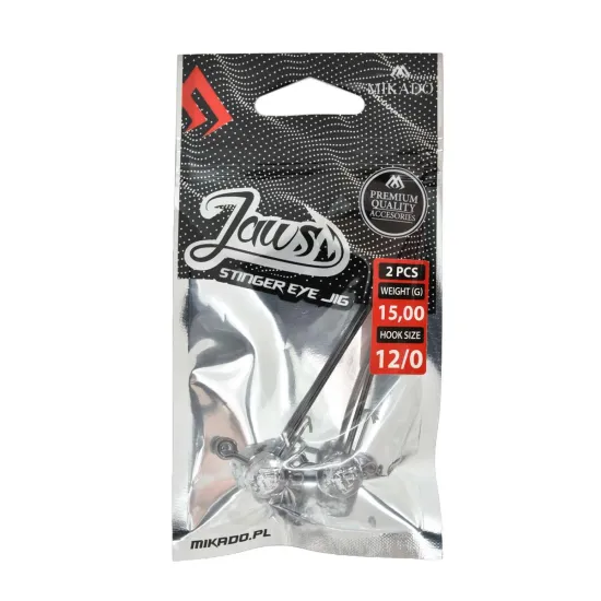 Główka jigowa Mikado Jaws Stinger Eye 15g 12/0 2 sztuki