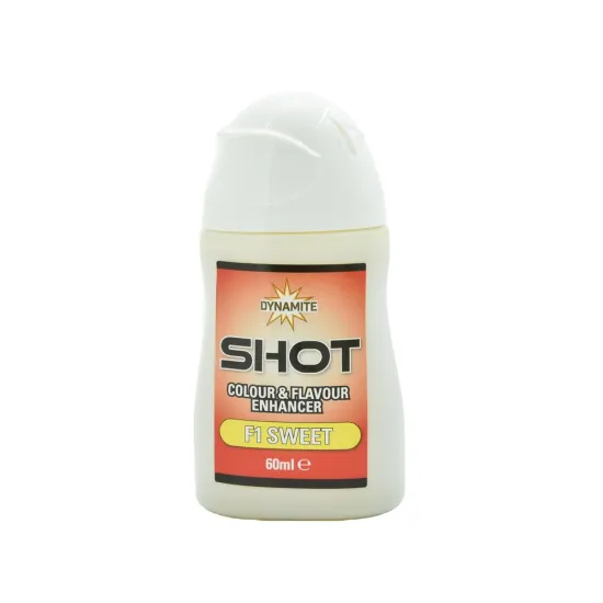 Aromat wędkarski do barwienia i aromatyzowania Shot Colour & Flavour Enhancer F1 Sweet Yellow Dynamite Baits 60ml